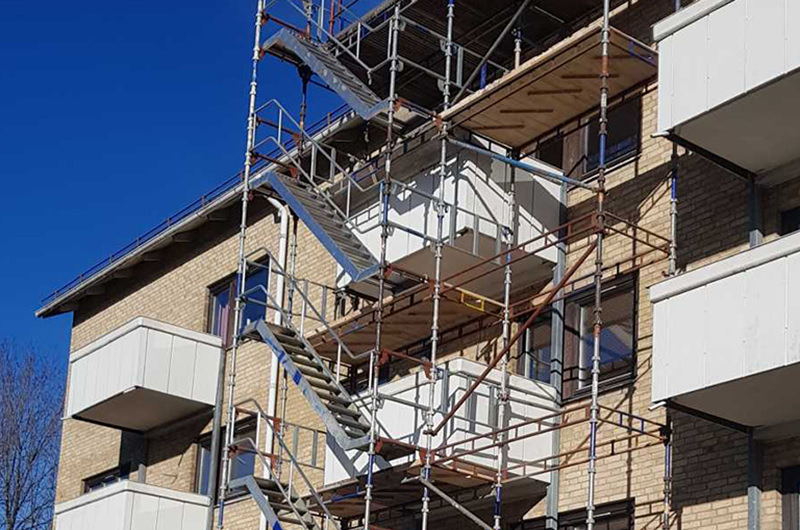 HSB Boras engelbreksgatan takreparation takbyte